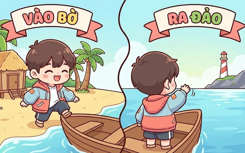 vào bờ – ra đảo vào bờ - ra đảo
